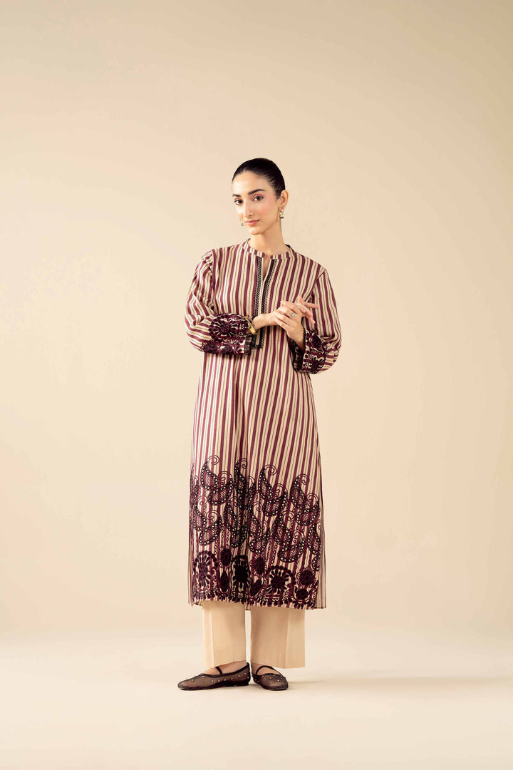 3 Piece - Printed Embroidered Suit - PW25-85 for Women - Pret Collection | Nishat | Shop Online