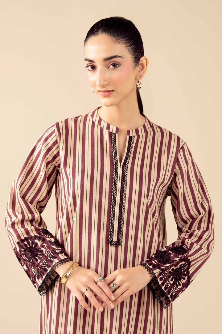 3 Piece - Printed Embroidered Suit - PW25-85 for Women - Pret Collection | Nishat | Shop Online