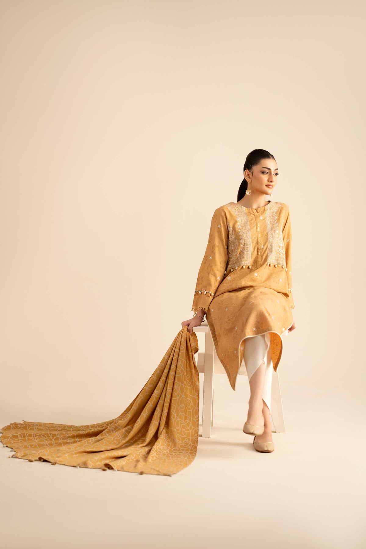 2 Piece - Embroidered Suit - PW25-92 for Women - Pret Collection | Nishat | Shop Online