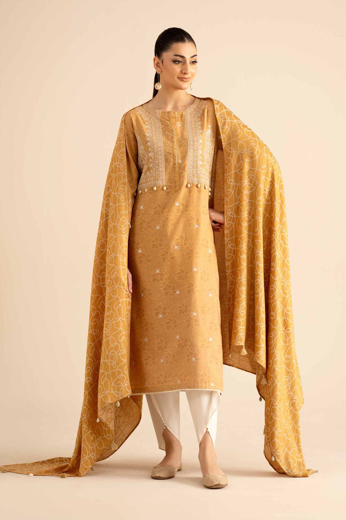 2 Piece - Embroidered Suit - PW25-92 for Women - Pret Collection | Nishat | Shop Online