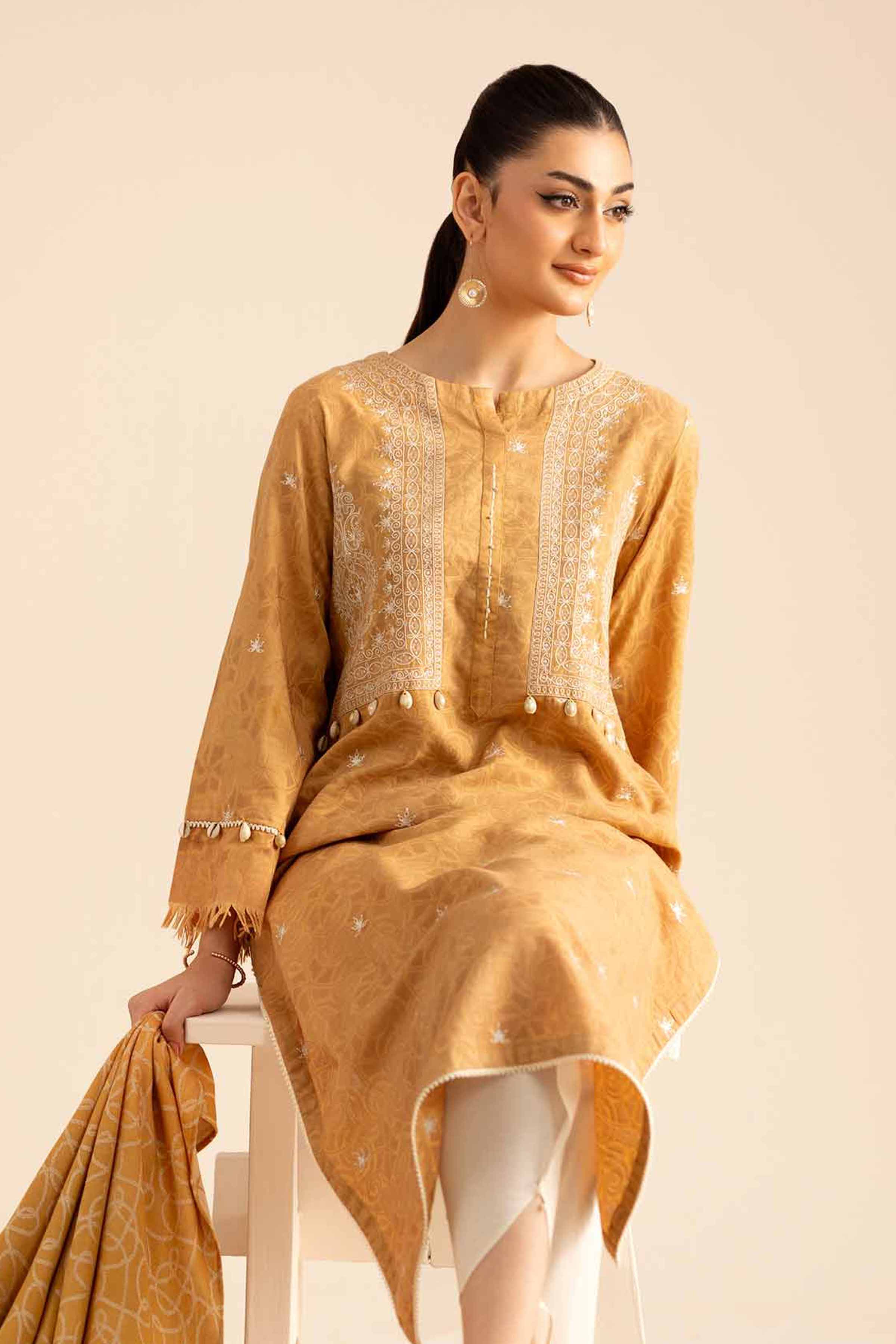 2 Piece - Embroidered Suit - PW25-92 for Women - Pret Collection | Nishat | Shop Online