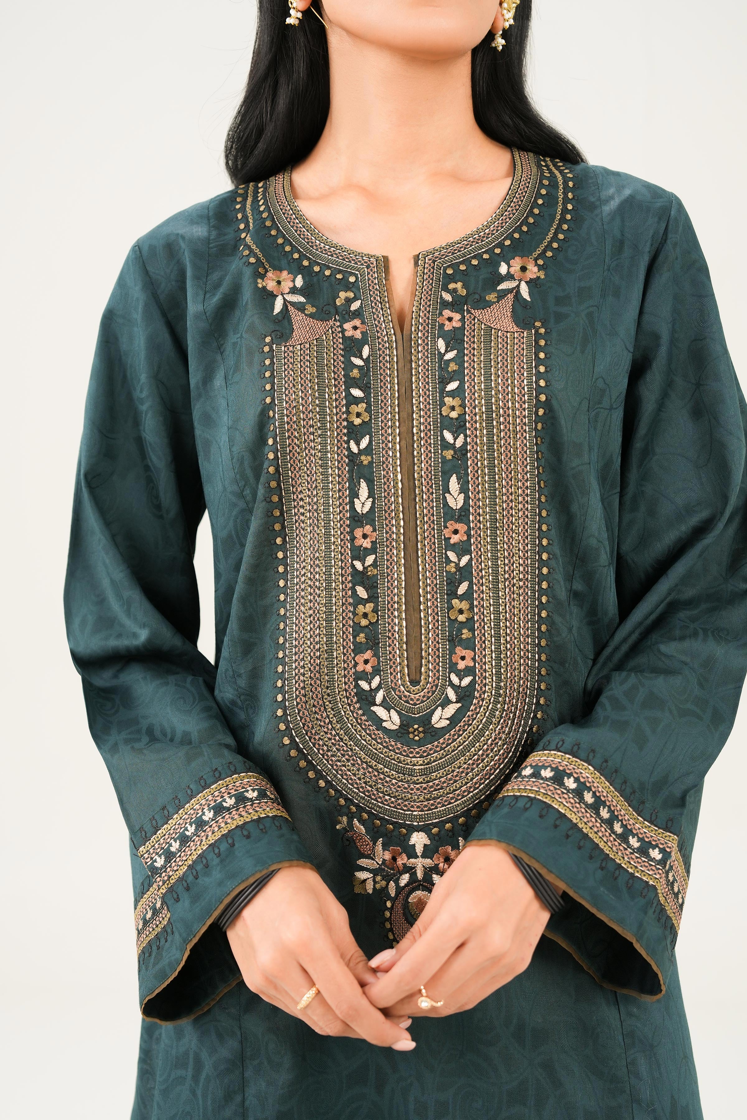 2 Piece - Embroidered Suit - PW25-93 for Women - Pret Collection | Nishat | Shop Online