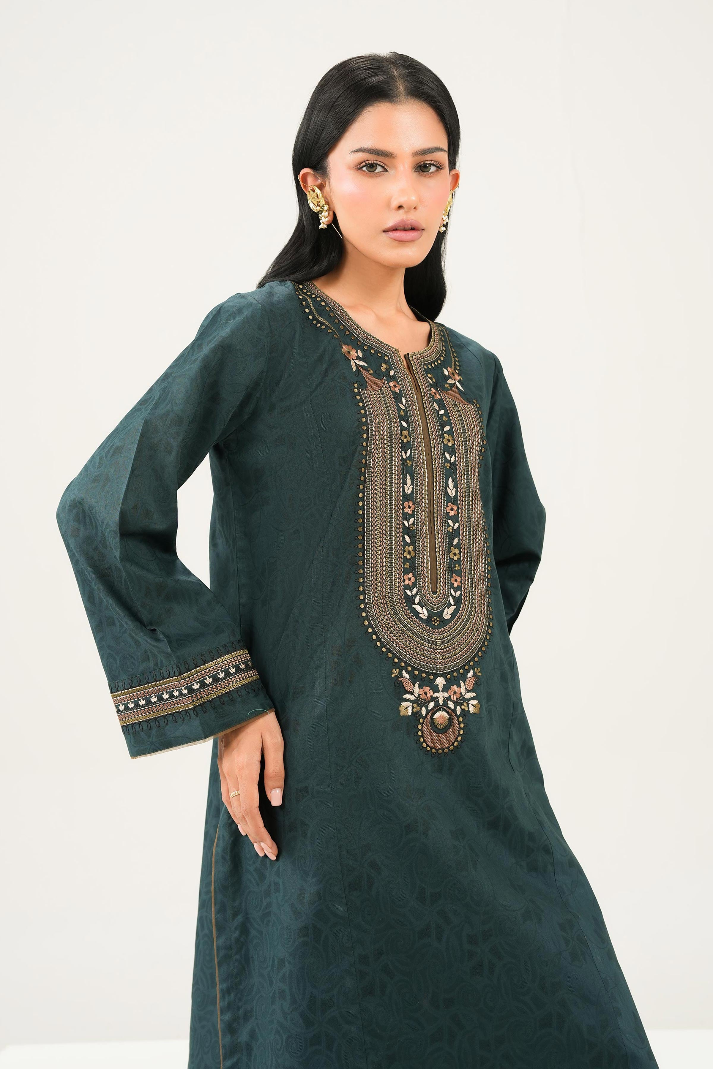 2 Piece - Embroidered Suit - PW25-93 for Women - Pret Collection | Nishat | Shop Online