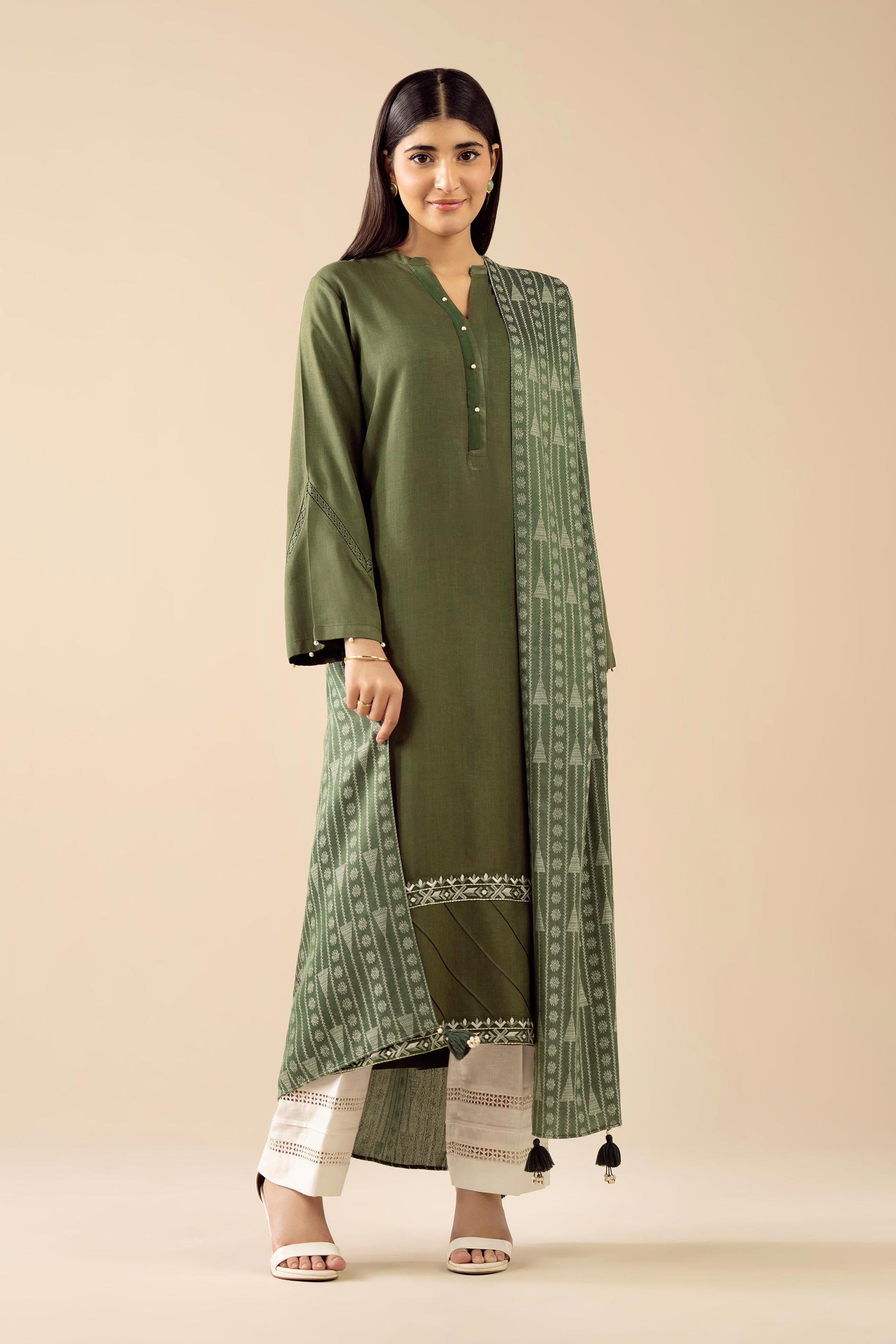 2 Piece - Embroidered Suit - PW25-99 for Women - Pret Collection | Nishat | Shop Online