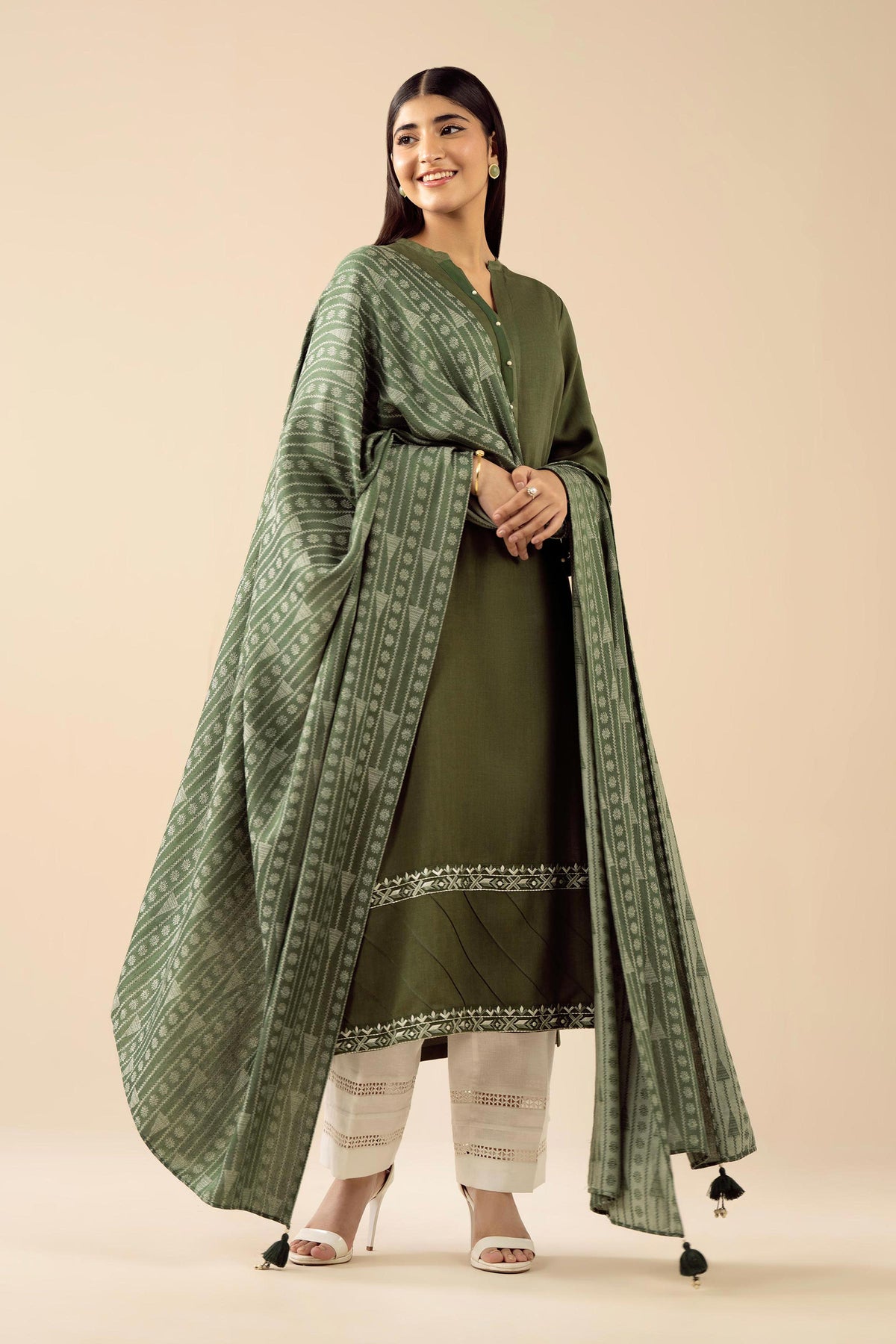 2 Piece - Embroidered Suit - PW25-99 for Women - Pret Collection | Nishat | Shop Online