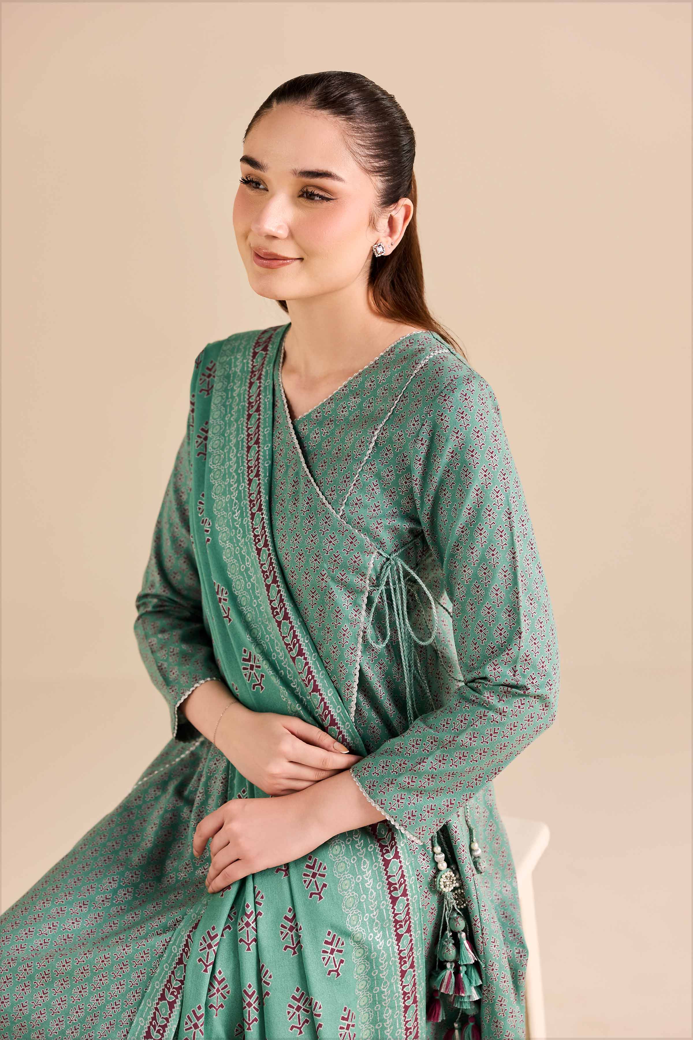 3 Piece - Printed Suit - PW25-494 for Women - Pret Collection | Nishat | Shop Online