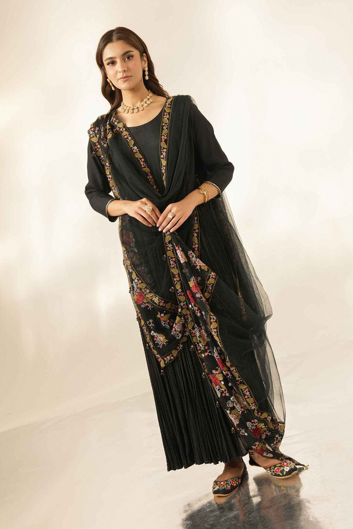 Embroidered Dupatta - ST1DE-LUXE26WV1-5  for Women - Pret Collection | Nishat | Shop Online