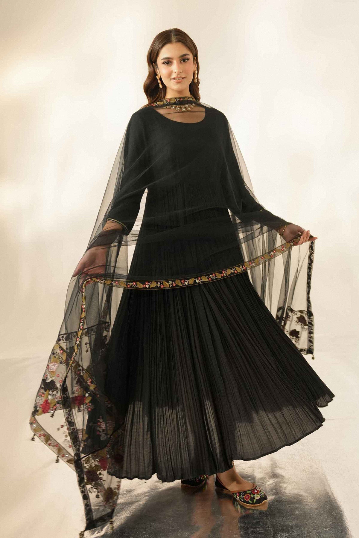 Embroidered Dupatta - ST1DE-LUXE26WV1-5  for Women - Pret Collection | Nishat | Shop Online