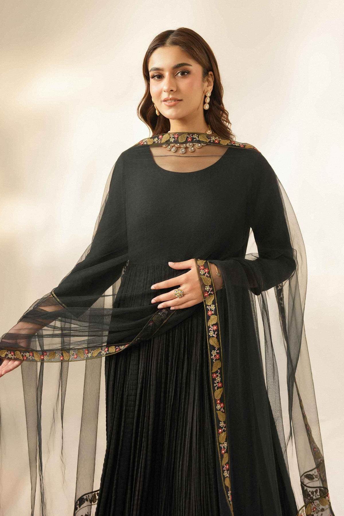 Embroidered Dupatta - ST1DE-LUXE26WV1-5  for Women - Pret Collection | Nishat | Shop Online