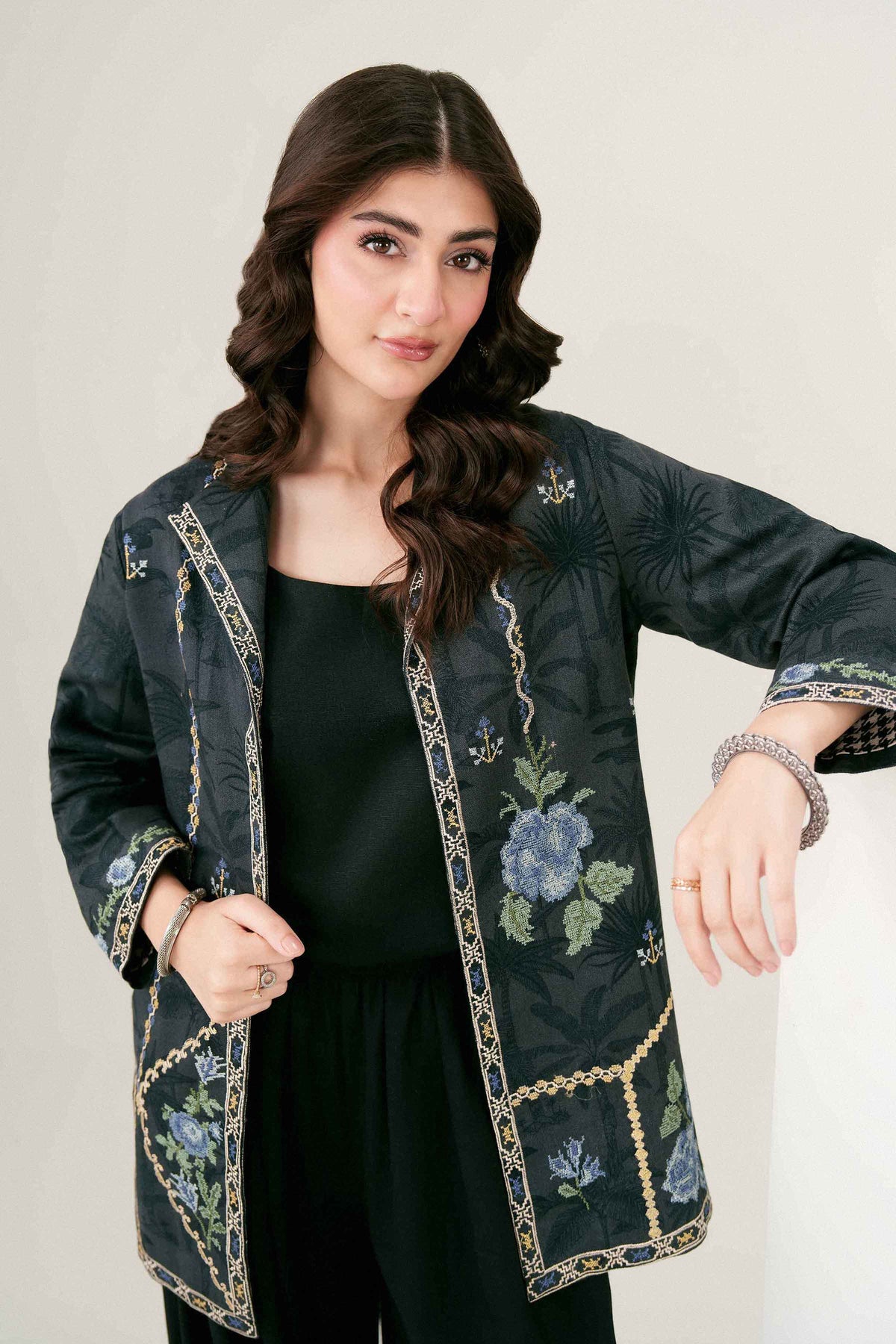 Printed Embroidered Jacket - ST1JE-PRET26WV2-5 for Women - Pret Collection | Nishat | Shop Online