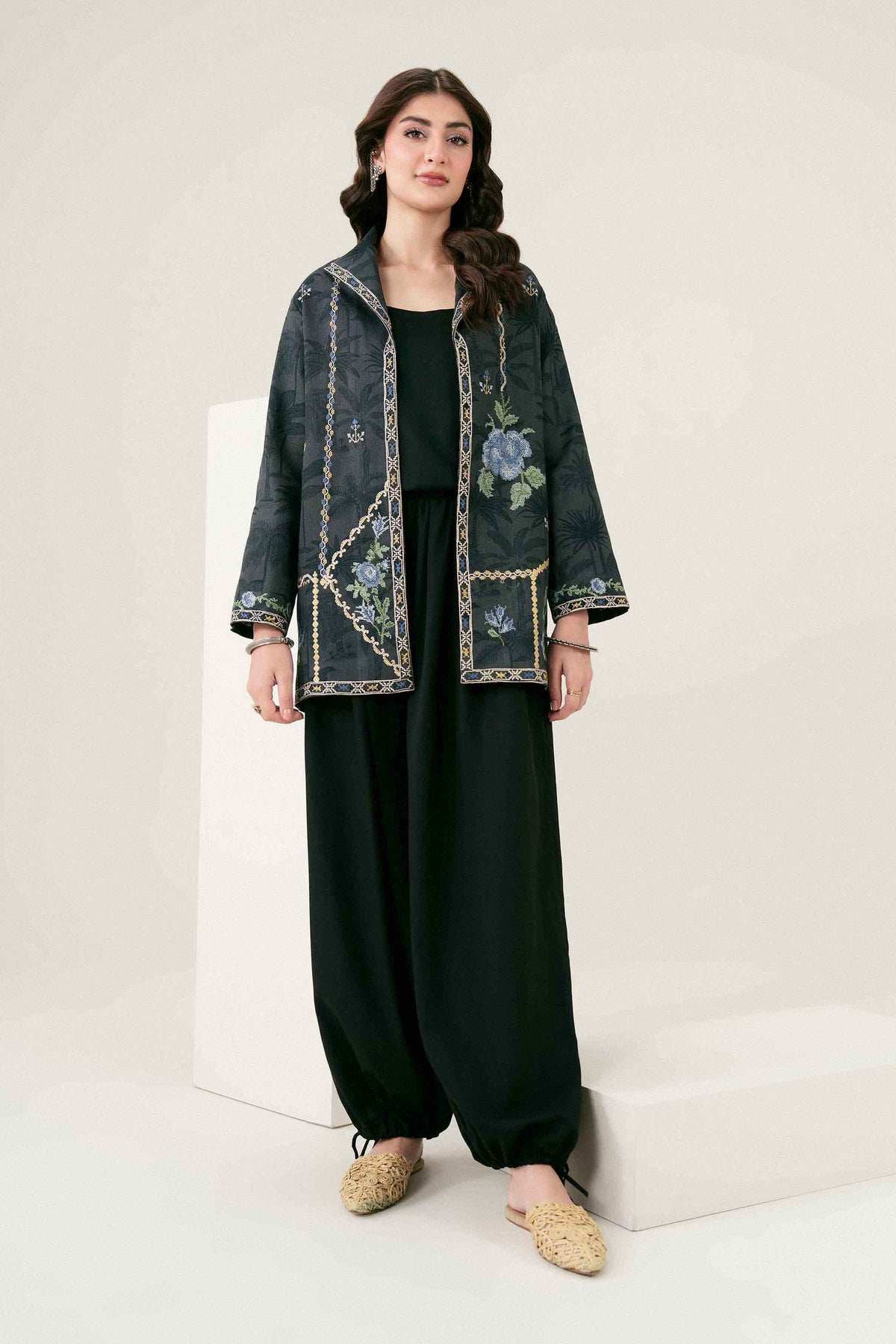 Printed Embroidered Jacket - ST1JE-PRET26WV2-5 for Women - Pret Collection | Nishat | Shop Online