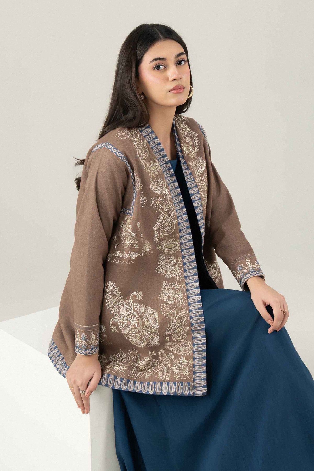 Printed Embroidered Jacket - ST1JE-PRET26WV2-6 for Women - Pret Collection | Nishat | Shop Online