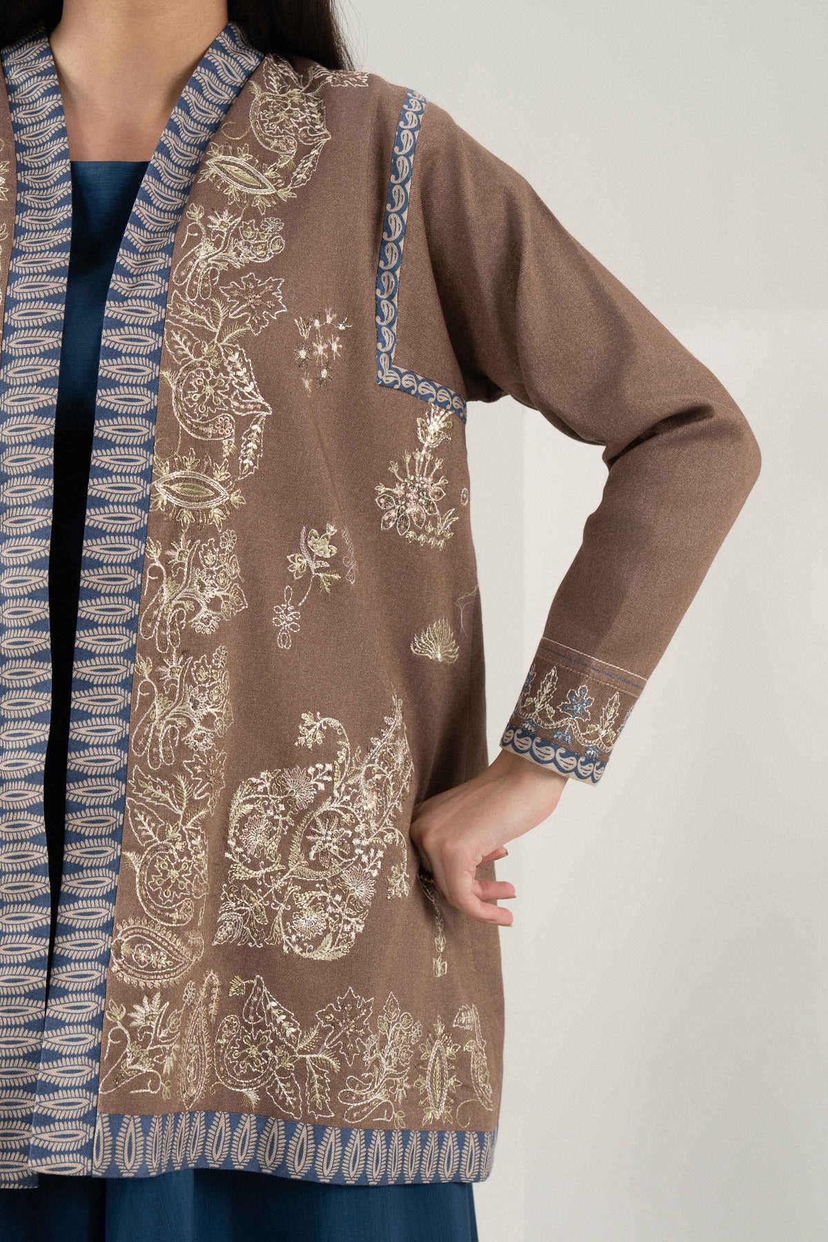 Printed Embroidered Jacket - ST1JE-PRET26WV2-6 for Women - Pret Collection | Nishat | Shop Online