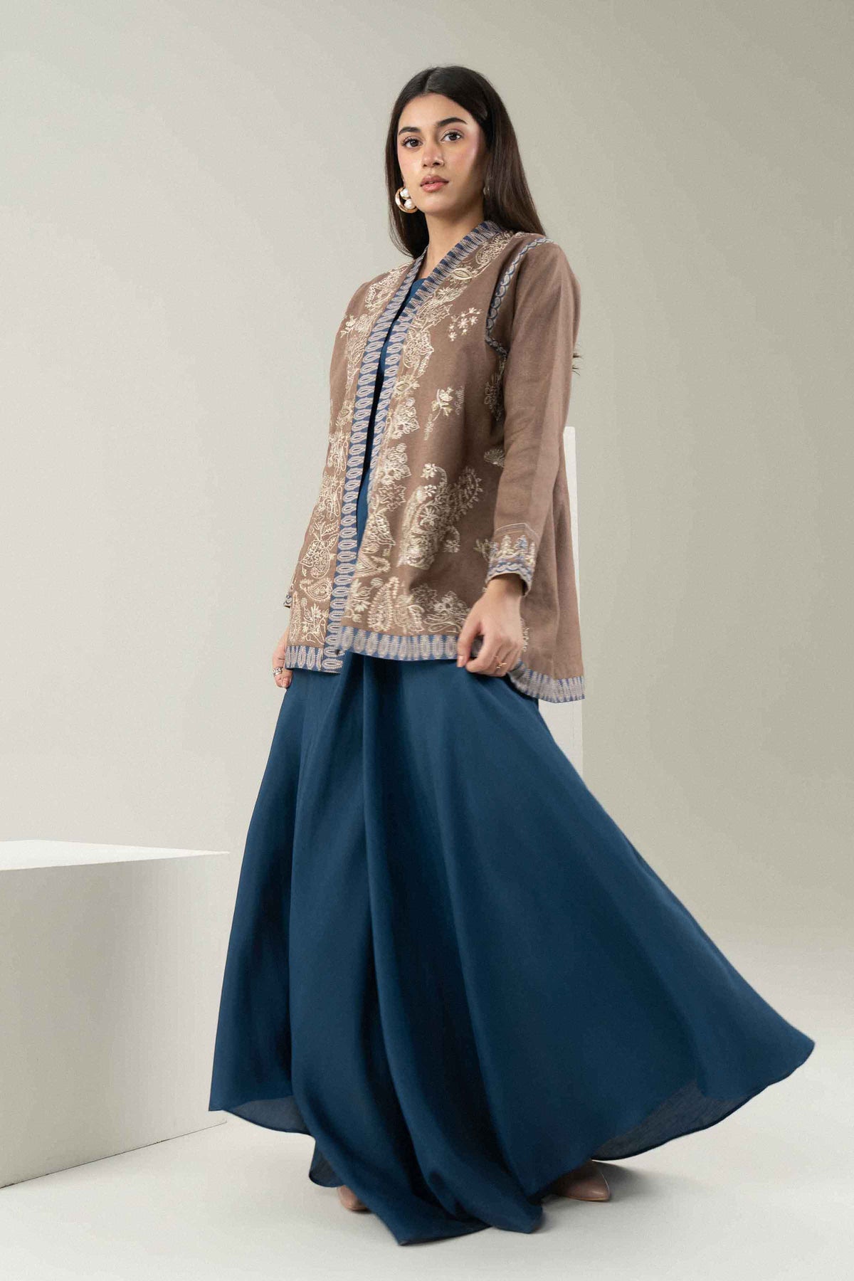 Printed Embroidered Jacket - ST1JE-PRET26WV2-6 for Women - Pret Collection | Nishat | Shop Online