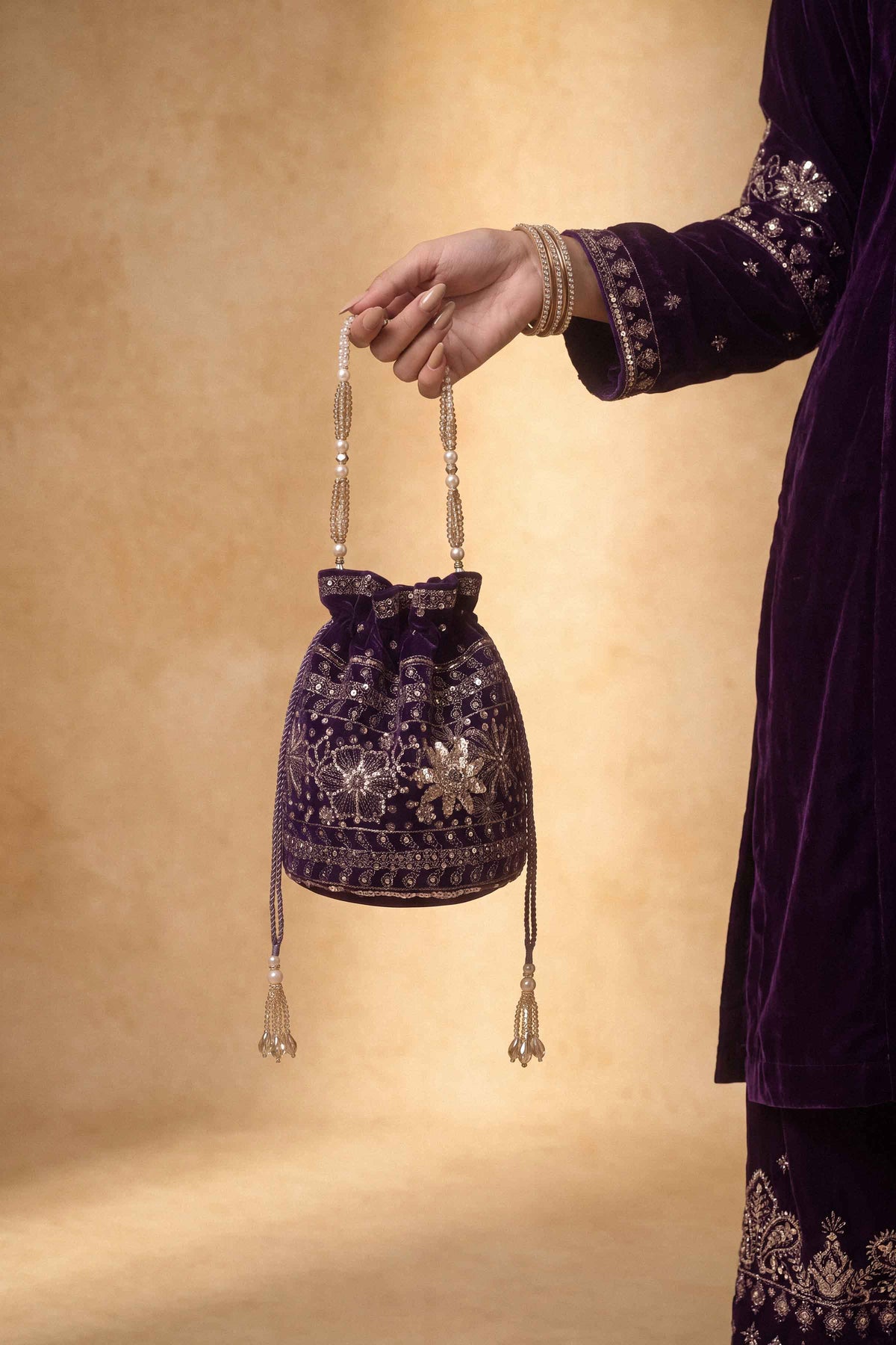 Embroidered Pouch - ST1PE-LUXE26WV1-5  for Women - Pret Collection | Nishat | Shop Online