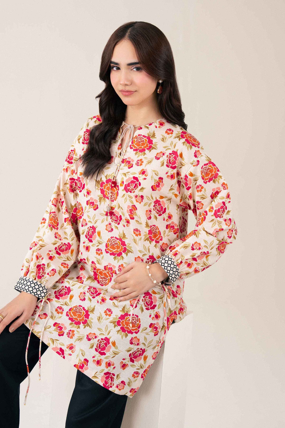 Printed Shirt - ST1S-PRET26WV2-2 for Women -  Pret Collection | Nishat | Shop Online