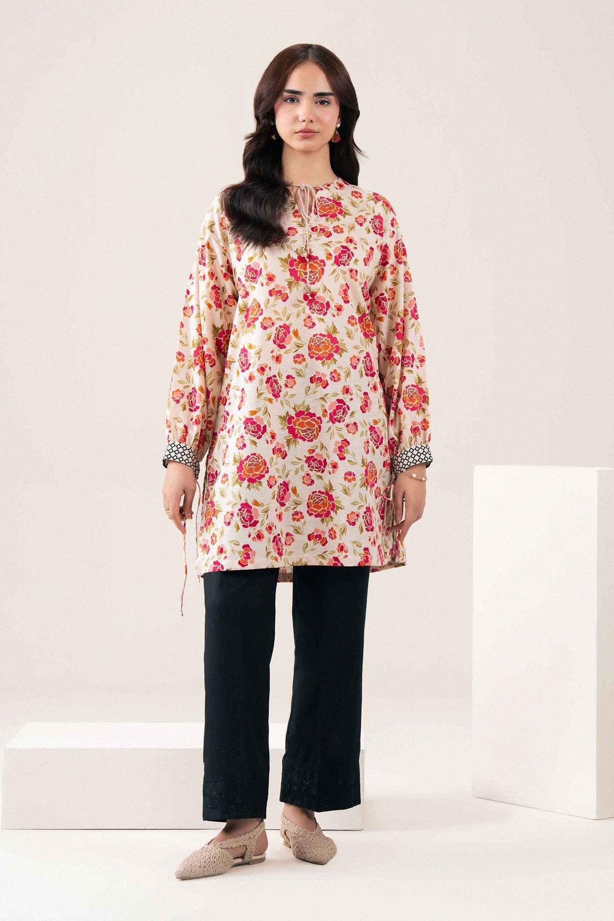 Printed Shirt - ST1S-PRET26WV2-2 for Women -  Pret Collection | Nishat | Shop Online