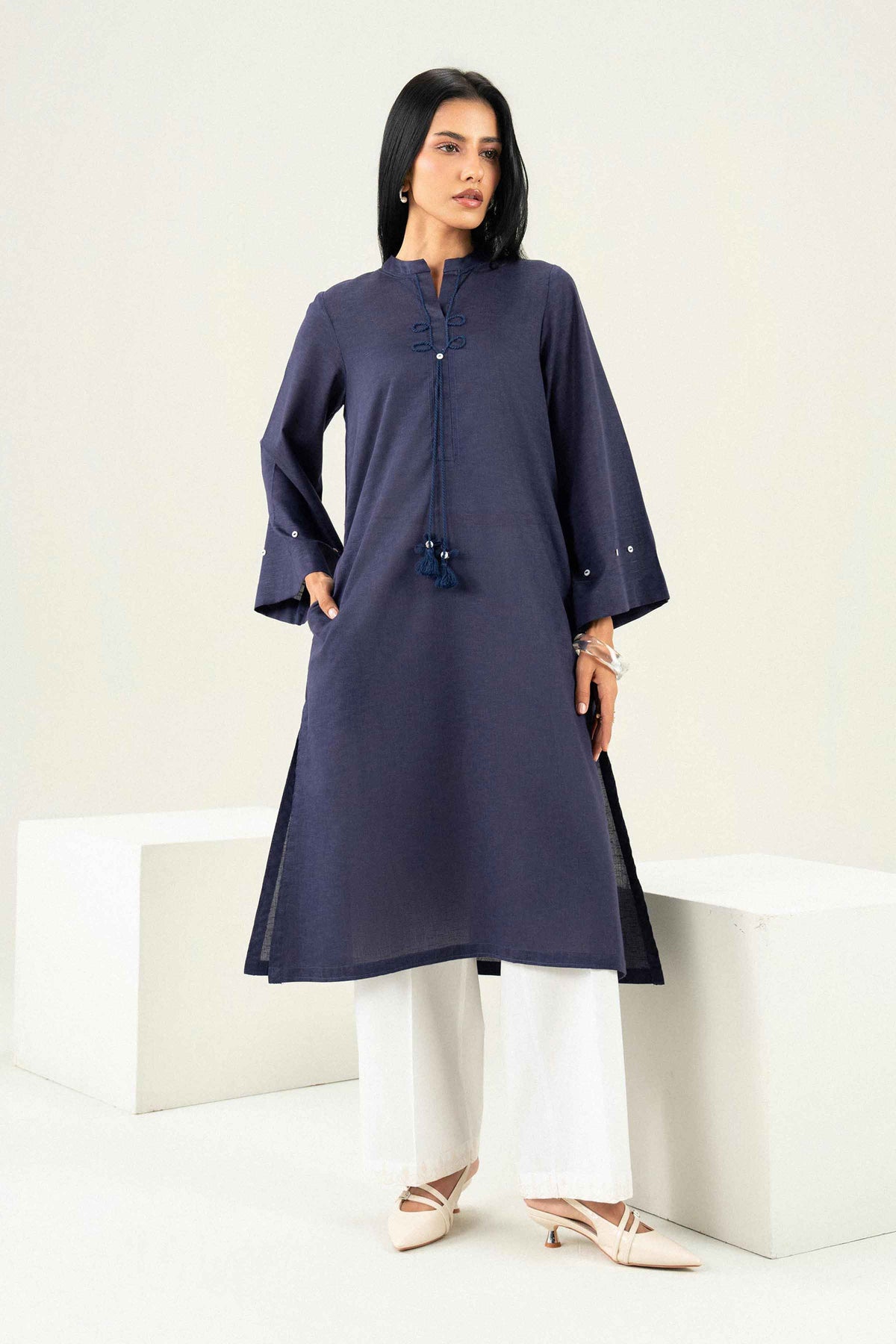 Solid Shirt - ST1S-PRET26WV2-4  for Women - Pret Collection | Nishat | Shop Online