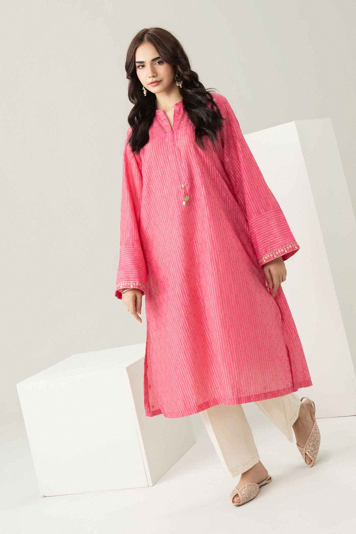 Solid Shirt - ST1S-PRET26WV3-3  for Women - Pret Collection | Nishat | Shop Online