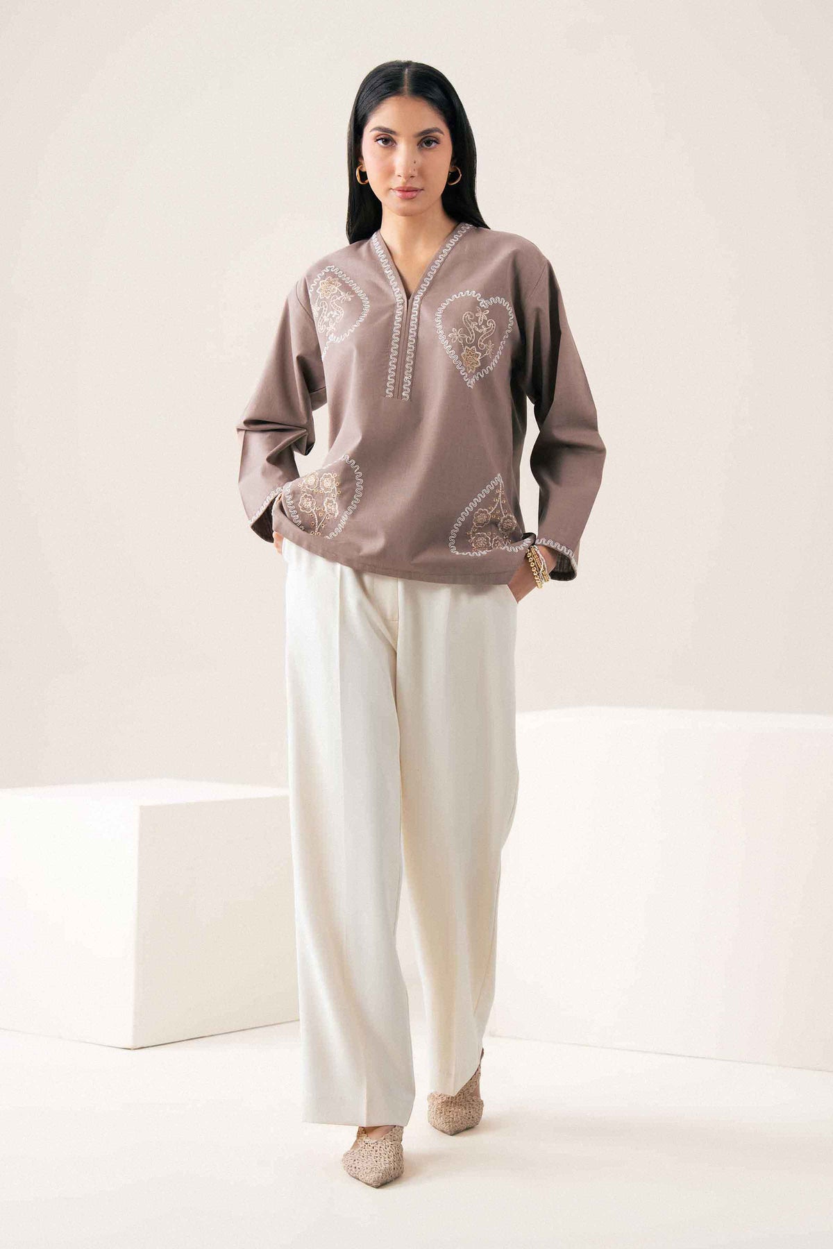 Embroidered Shirt - ST1SE-AURA26WV2-2