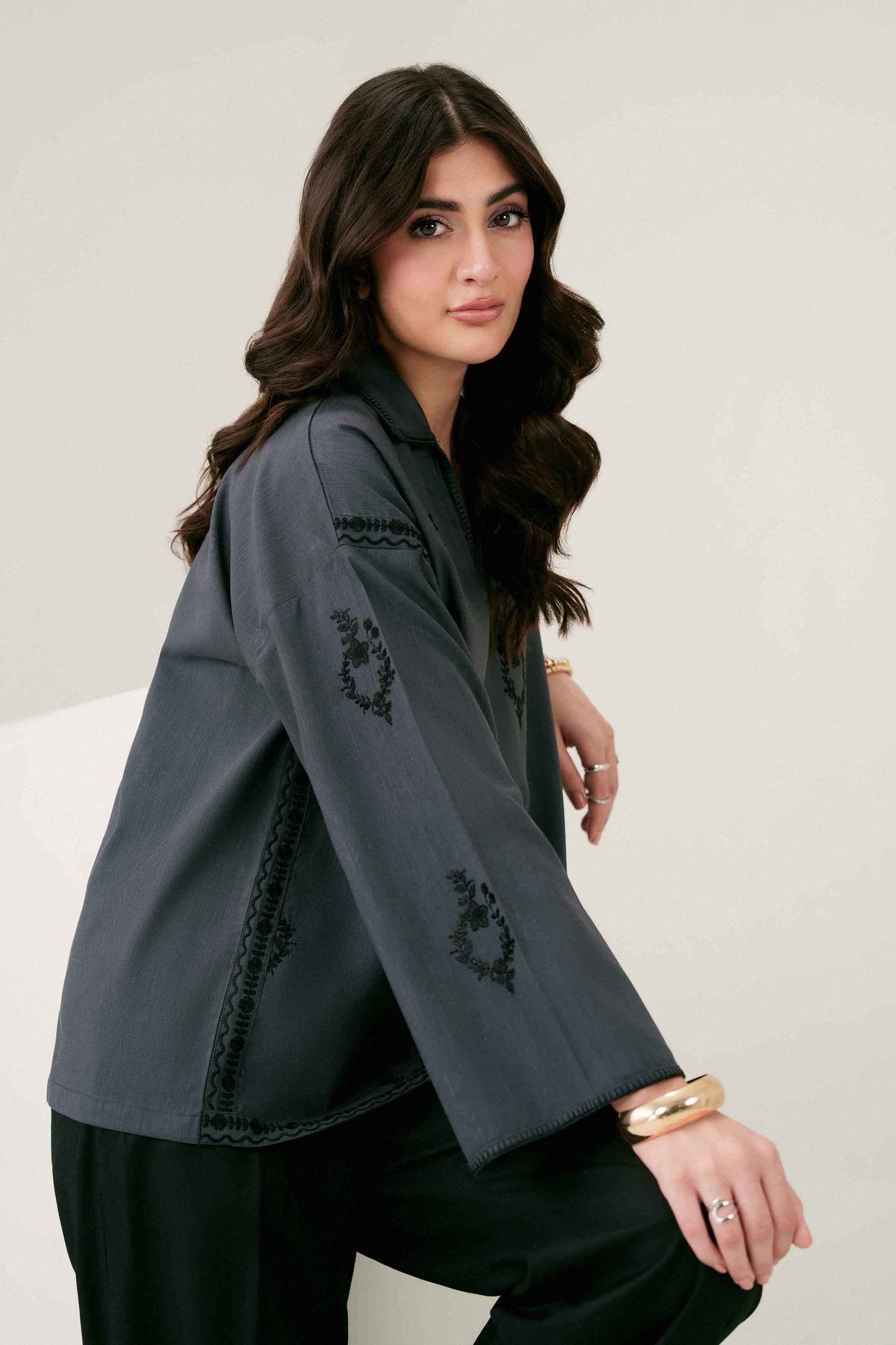 Embroidered Shirt - ST1SE-AURA26WV2-4 for Women - Pret Collection | Nishat | Shop Online