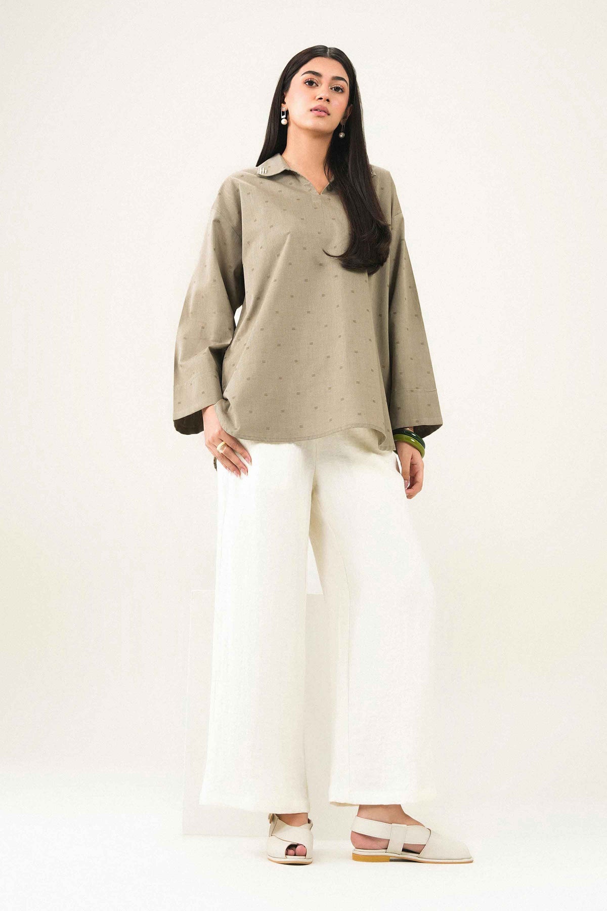 Solid Shirt - ST1SE-AURA26WV3-4  for Women - Pret Collection | Nishat | Shop Online