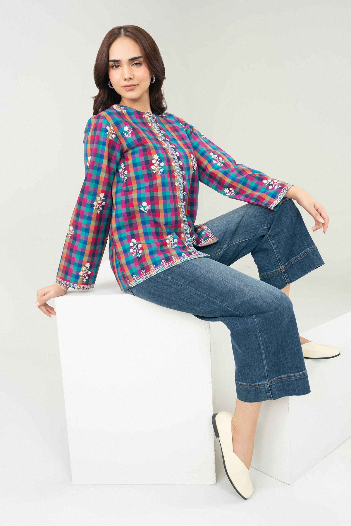 Printed Embroidered Jacket - ST1SE-AURA26WV3-8 for Women - Pret Collection | Nishat | Shop Online