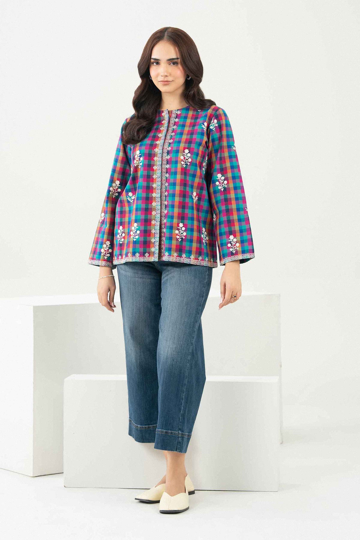 Printed Embroidered Jacket - ST1SE-AURA26WV3-8 for Women - Pret Collection | Nishat | Shop Online