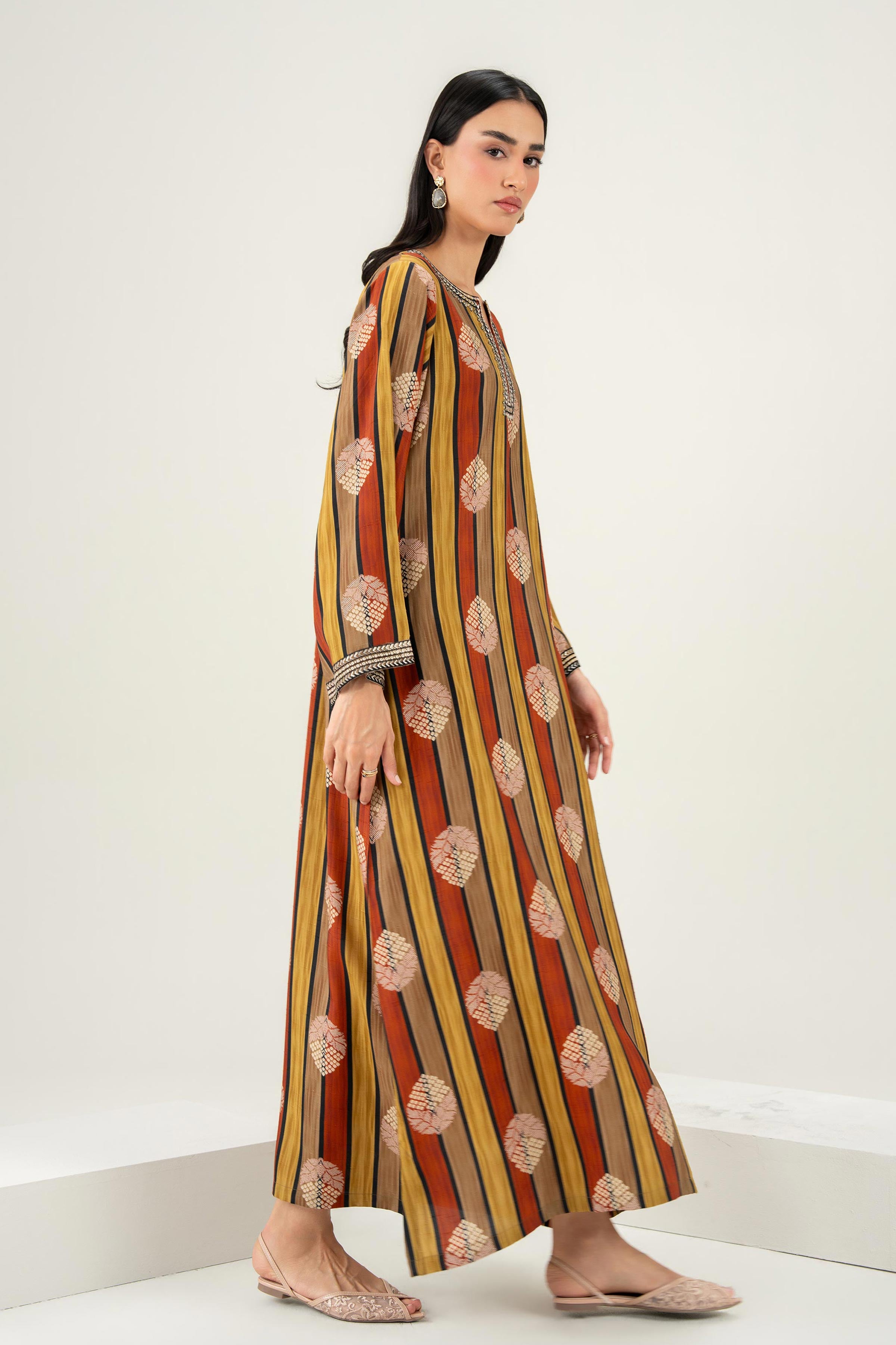 Printed Embroidered Shirt - ST1SE-JALA26WV1-4