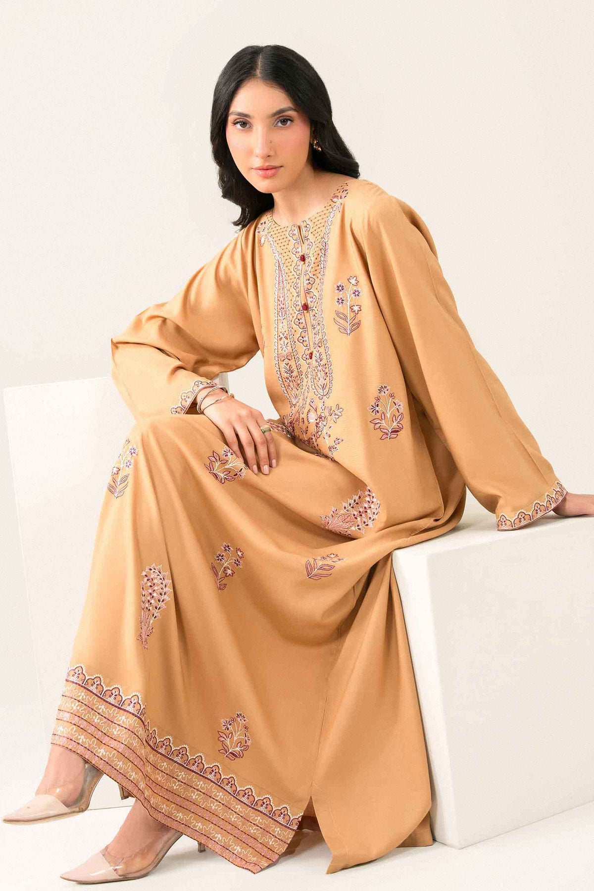 Embroidered Jalabiya - ST1SE-JALA26WV2-2 for Women -  Pret Collection | Nishat | Shop Online