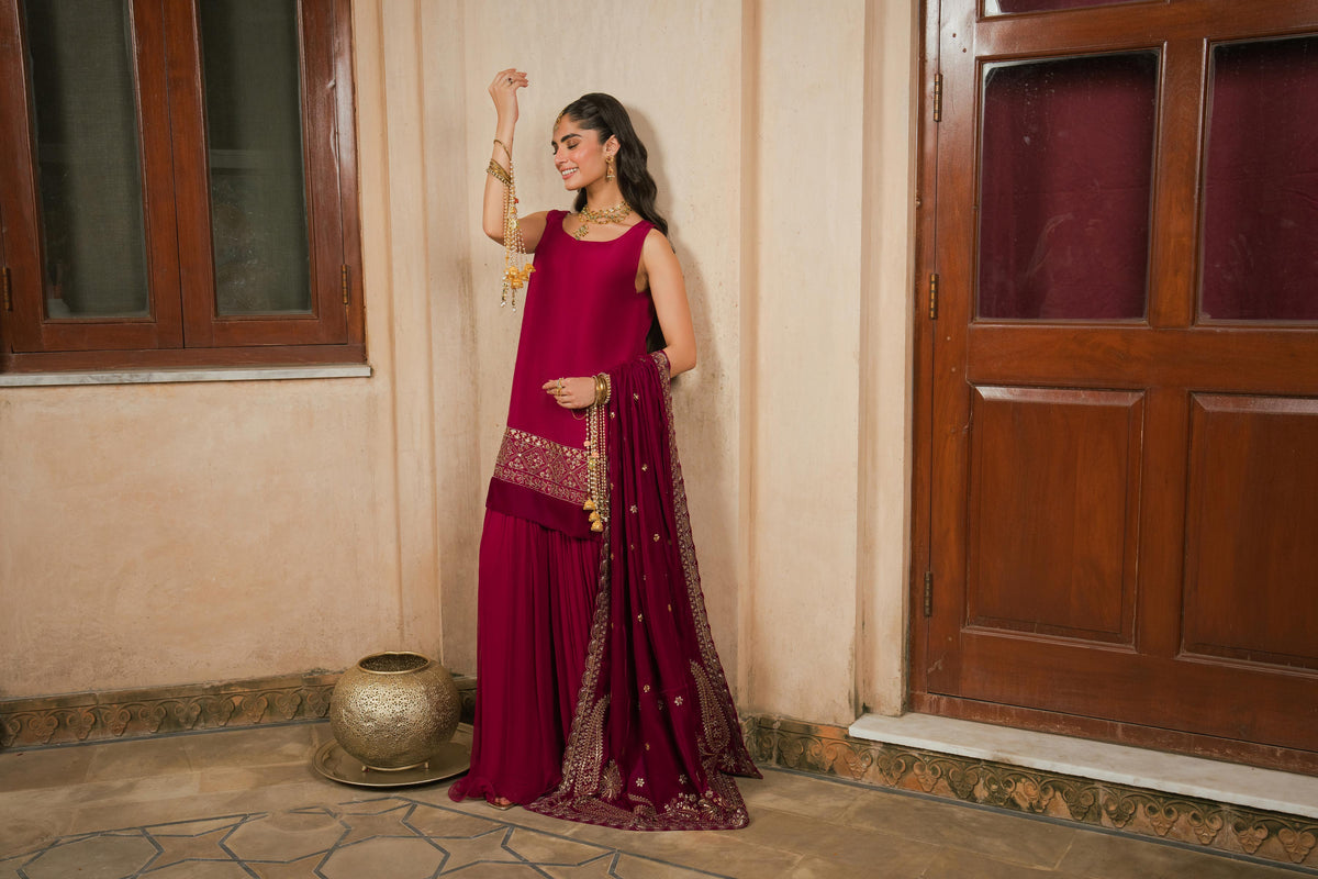Embroidered Shawl - ST1SE-LUXE26WV1-2  for Women - Pret Collection | Nishat | Shop Online