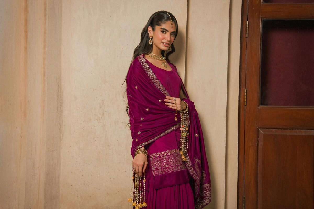 Embroidered Shawl - ST1SE-LUXE26WV1-2  for Women - Pret Collection | Nishat | Shop Online