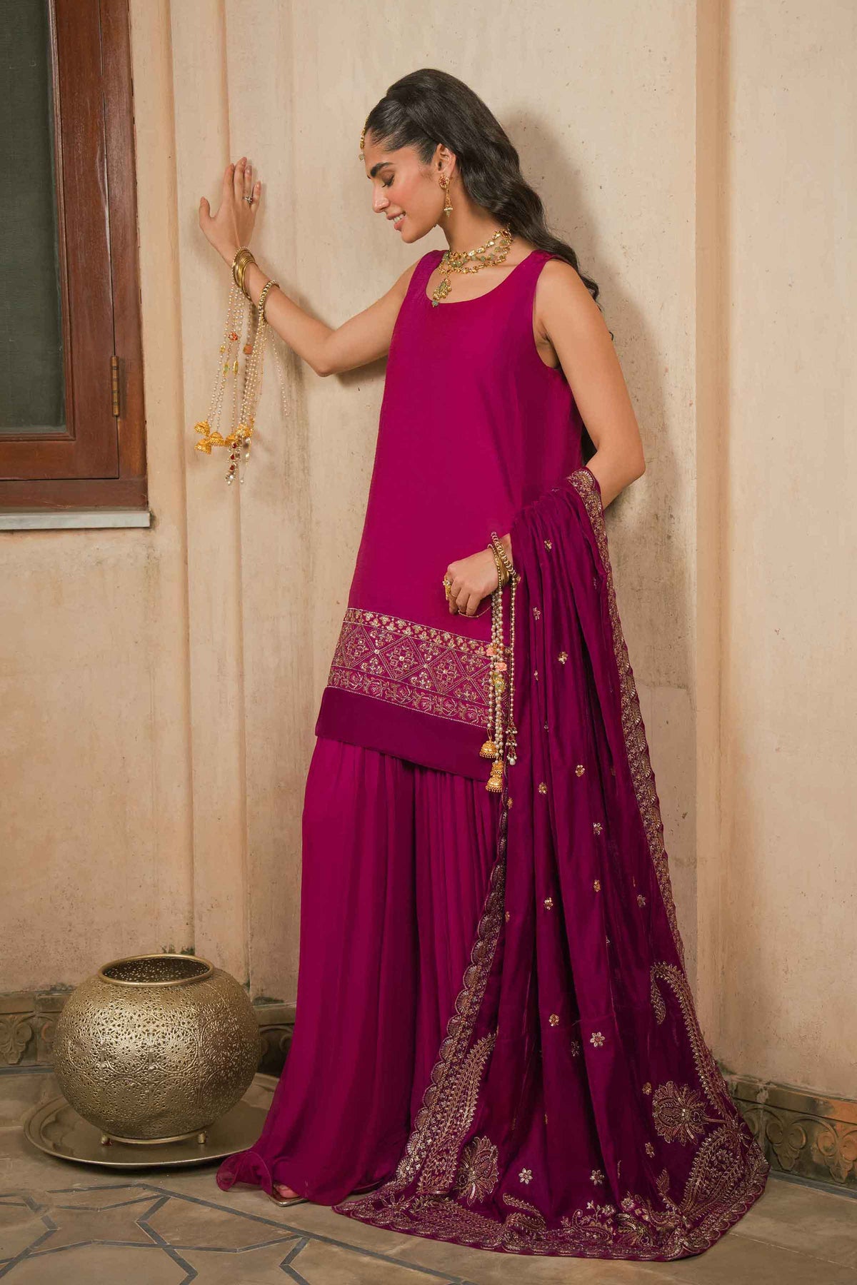 Embroidered Shawl - ST1SE-LUXE26WV1-2  for Women - Pret Collection | Nishat | Shop Online
