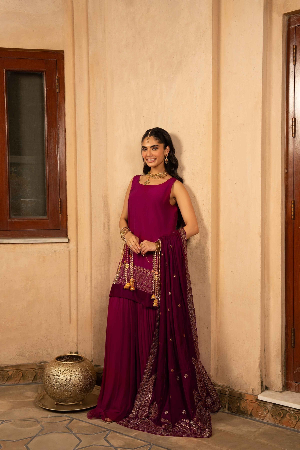 Embroidered Shawl - ST1SE-LUXE26WV1-2  for Women - Pret Collection | Nishat | Shop Online