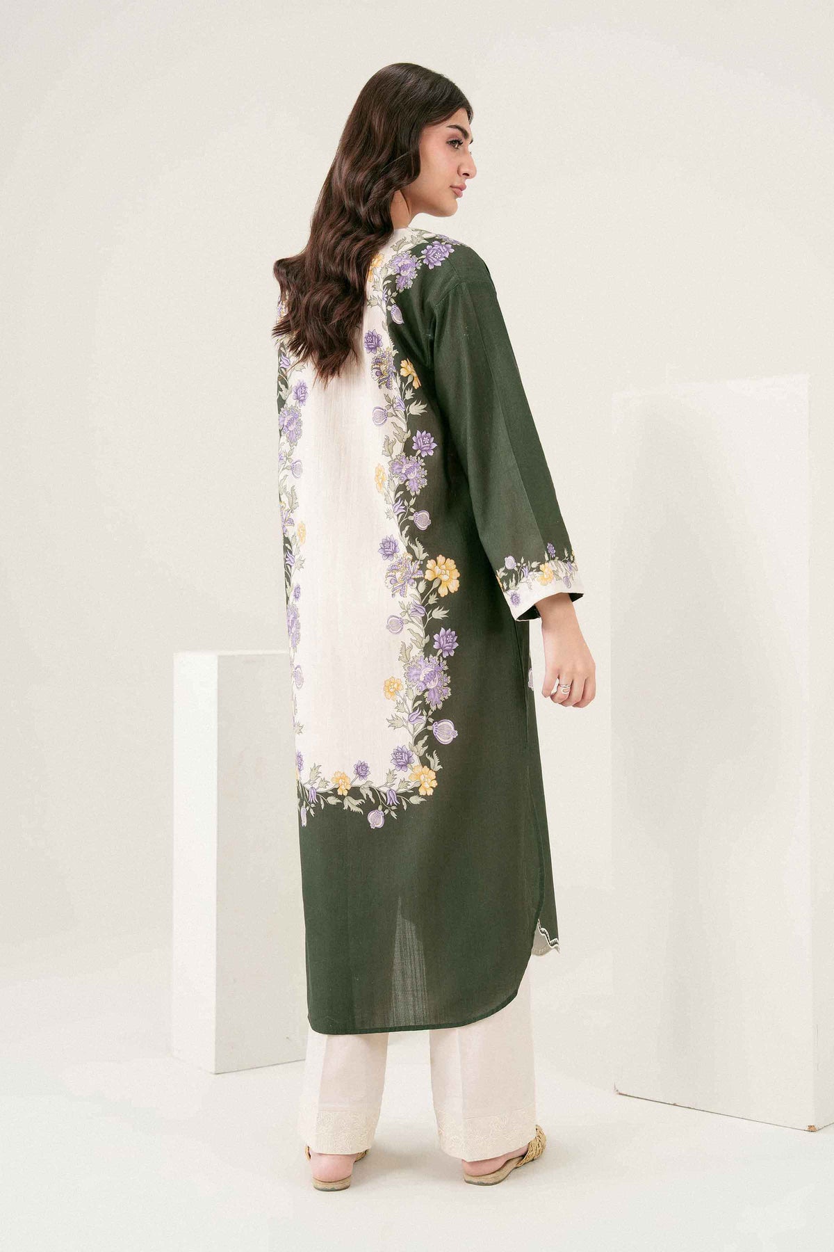 Printed Embroidered Shirt - ST1SE-PRET26WV1-6 for Women - Pret Collection | Nishat | Shop Online