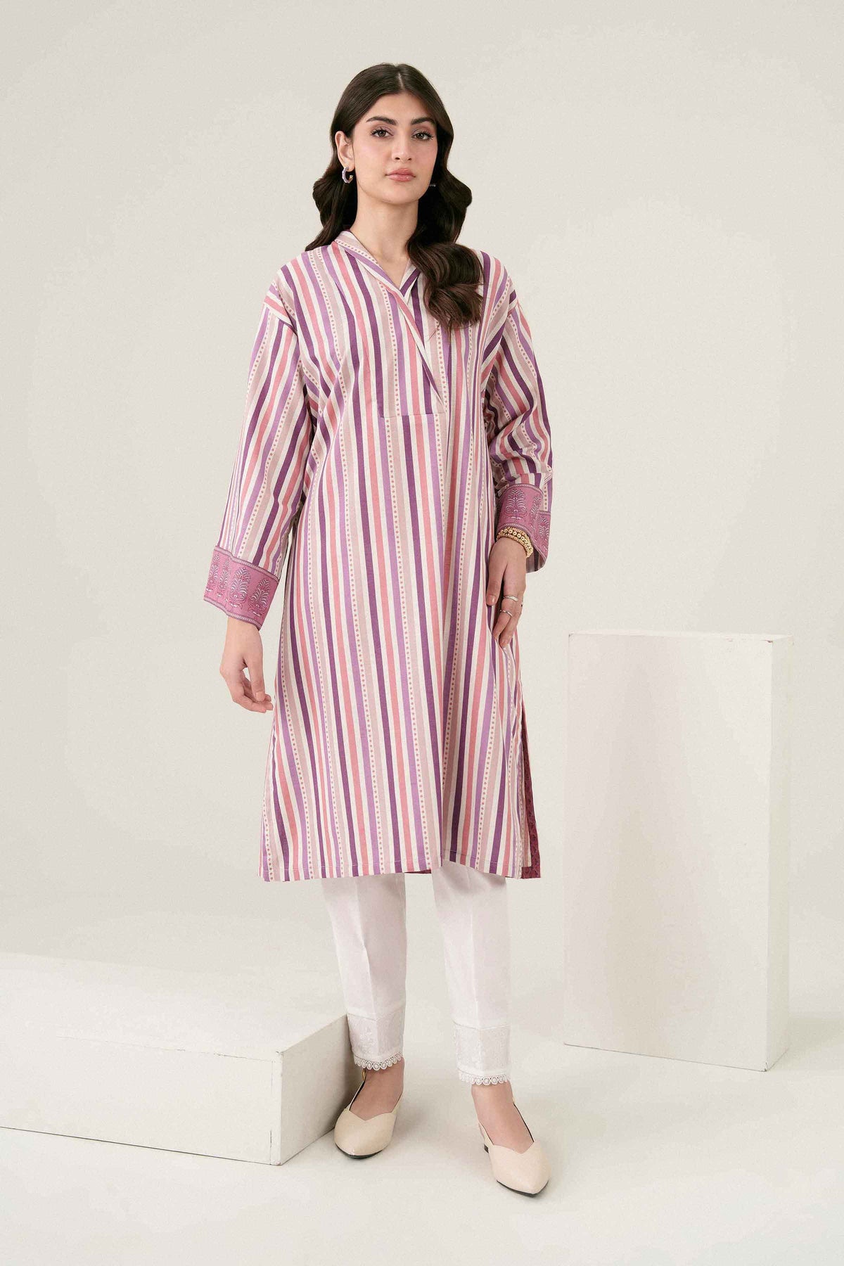 Printed Shirt - ST1SE-PRET26WV1-7 for Women - Pret Collection | Nishat | Shop Online