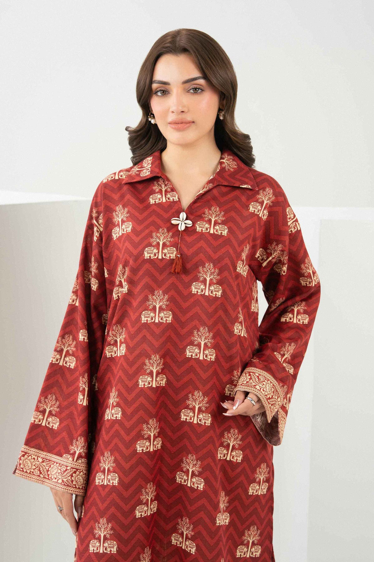 Printed Shirt - ST1SE-PRET26WV2-1 for Women -  Pret Collection | Nishat | Shop Online