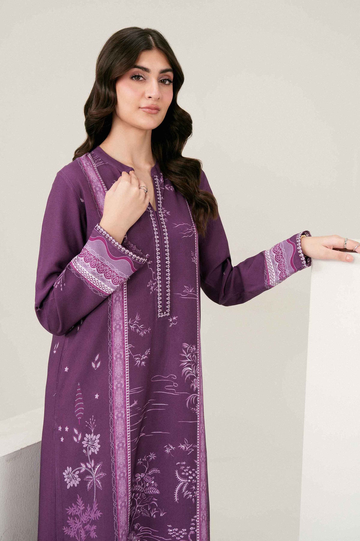 Printed Embroidered Shirt - ST1SE-PRET26WV2-23 for Women - Pret Collection | Nishat | Shop Online
