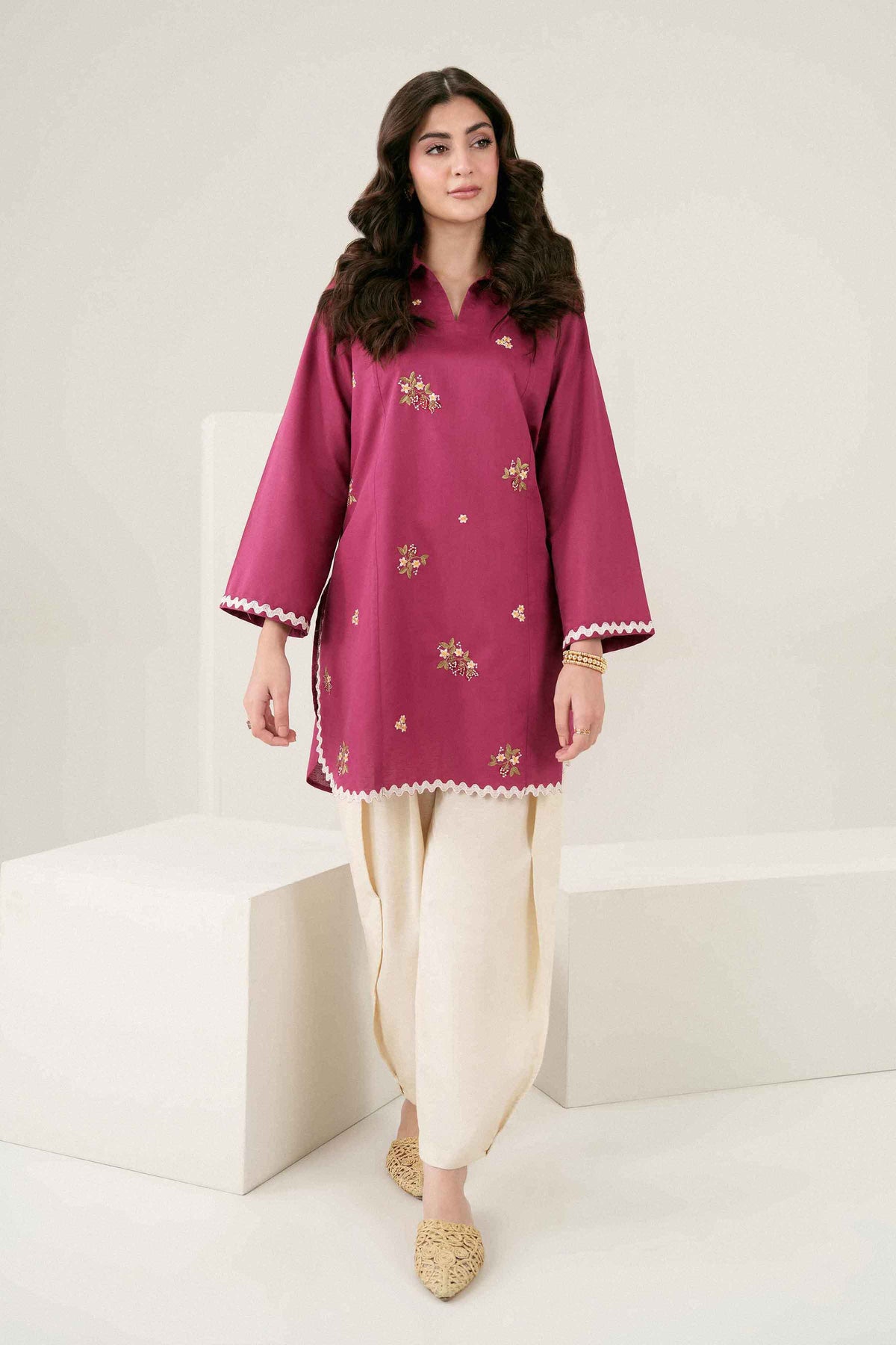 Embroidered Shirt - ST1SE-PRET26WV2-3 for Women - Pret Collection | Nishat | Shop Online