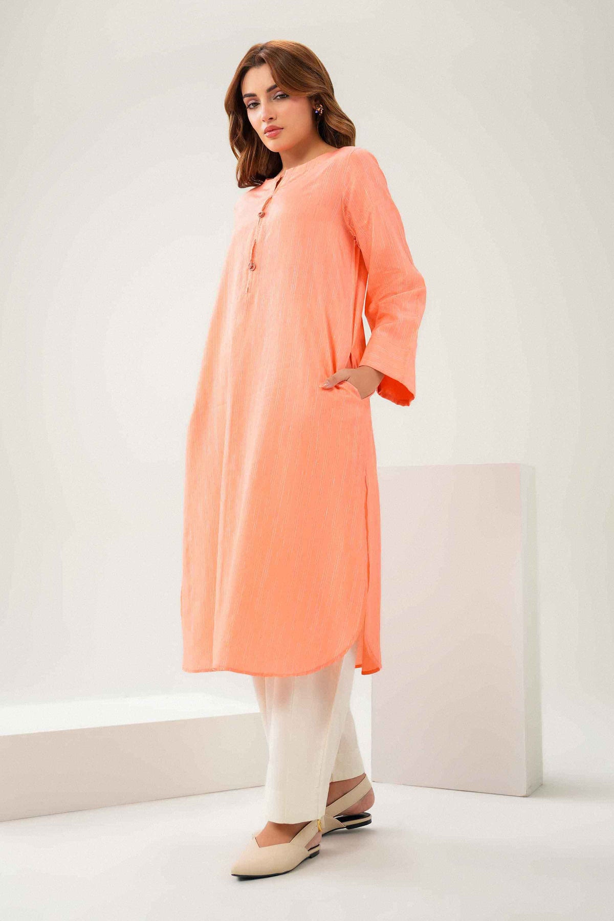 Solid Shirt - ST1SE-PRET26WV3-3  for Women - Pret Collection | Nishat | Shop Online