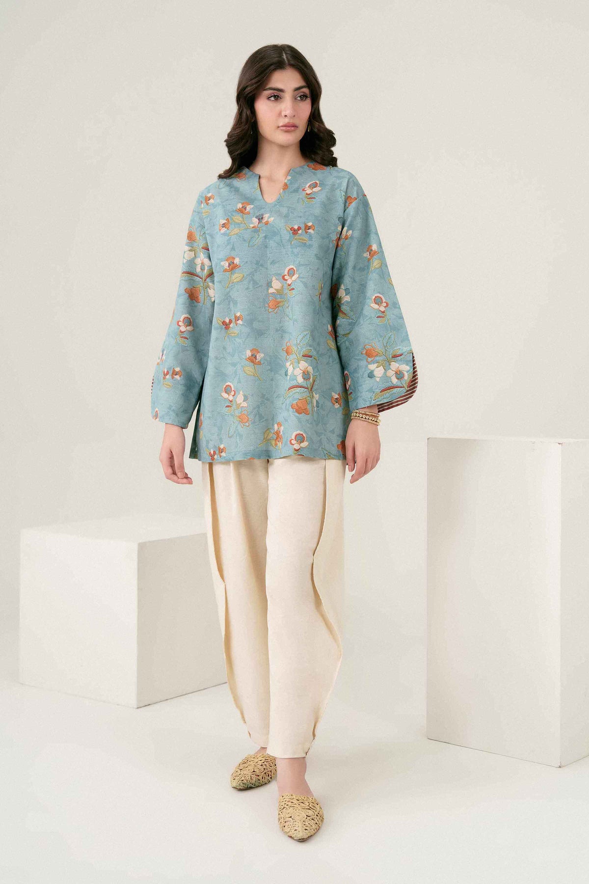 Printed Shirt - ST1SE-PRET26WV3-6 for Women - Pret Collection | Nishat | Shop Online