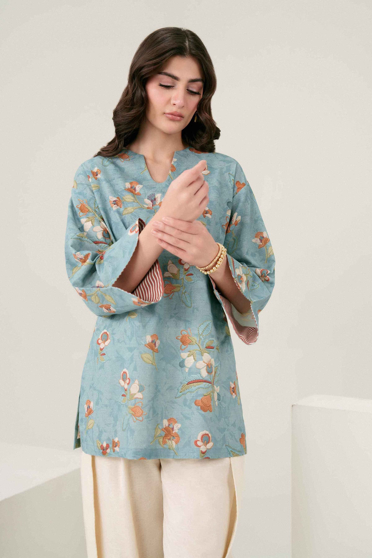 Printed Shirt - ST1SE-PRET26WV3-6 for Women - Pret Collection | Nishat | Shop Online