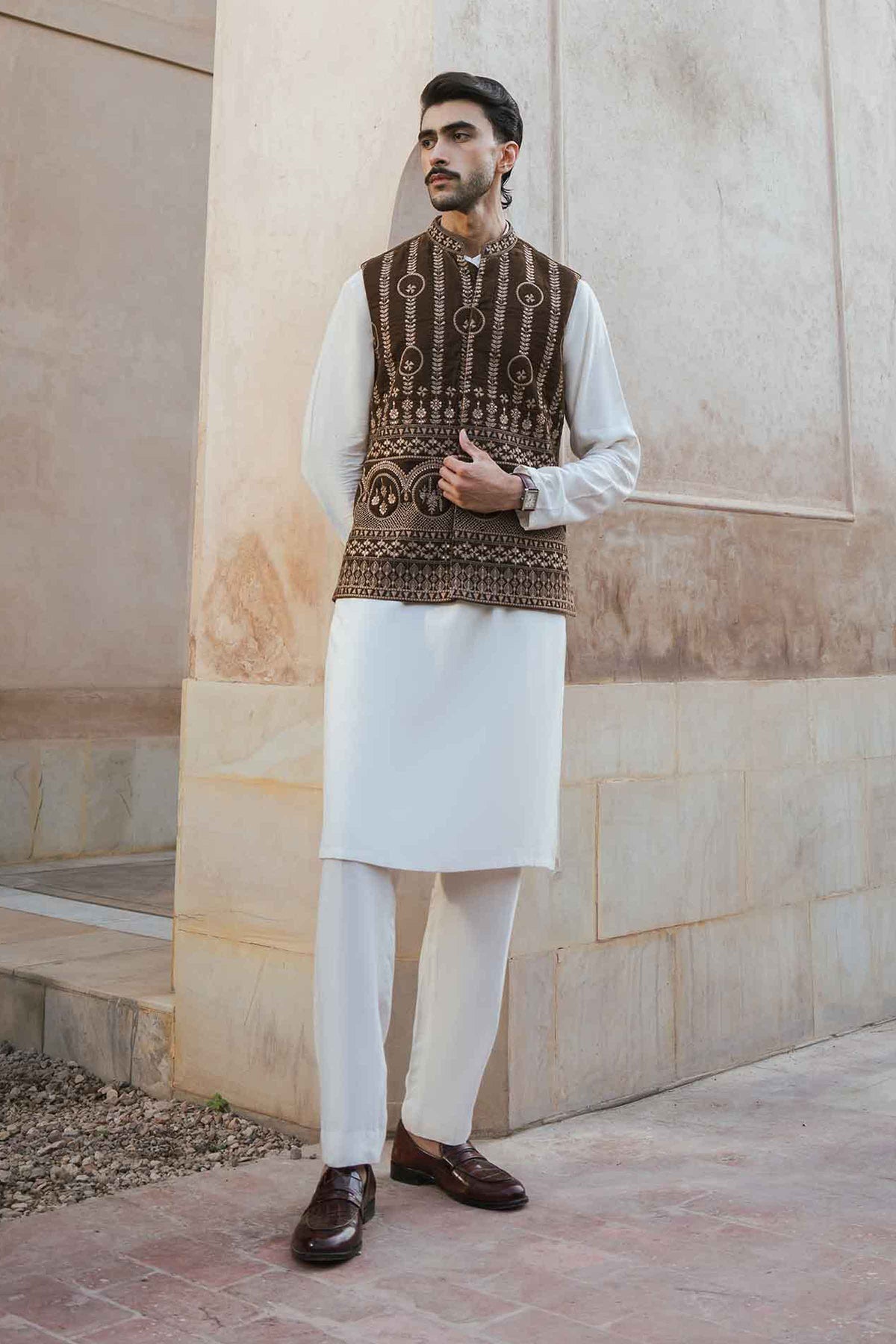 Embroidered Waistcoat - ST1WE-NAQ26WV1-3  for Women - Pret Collection | Nishat | Shop Online