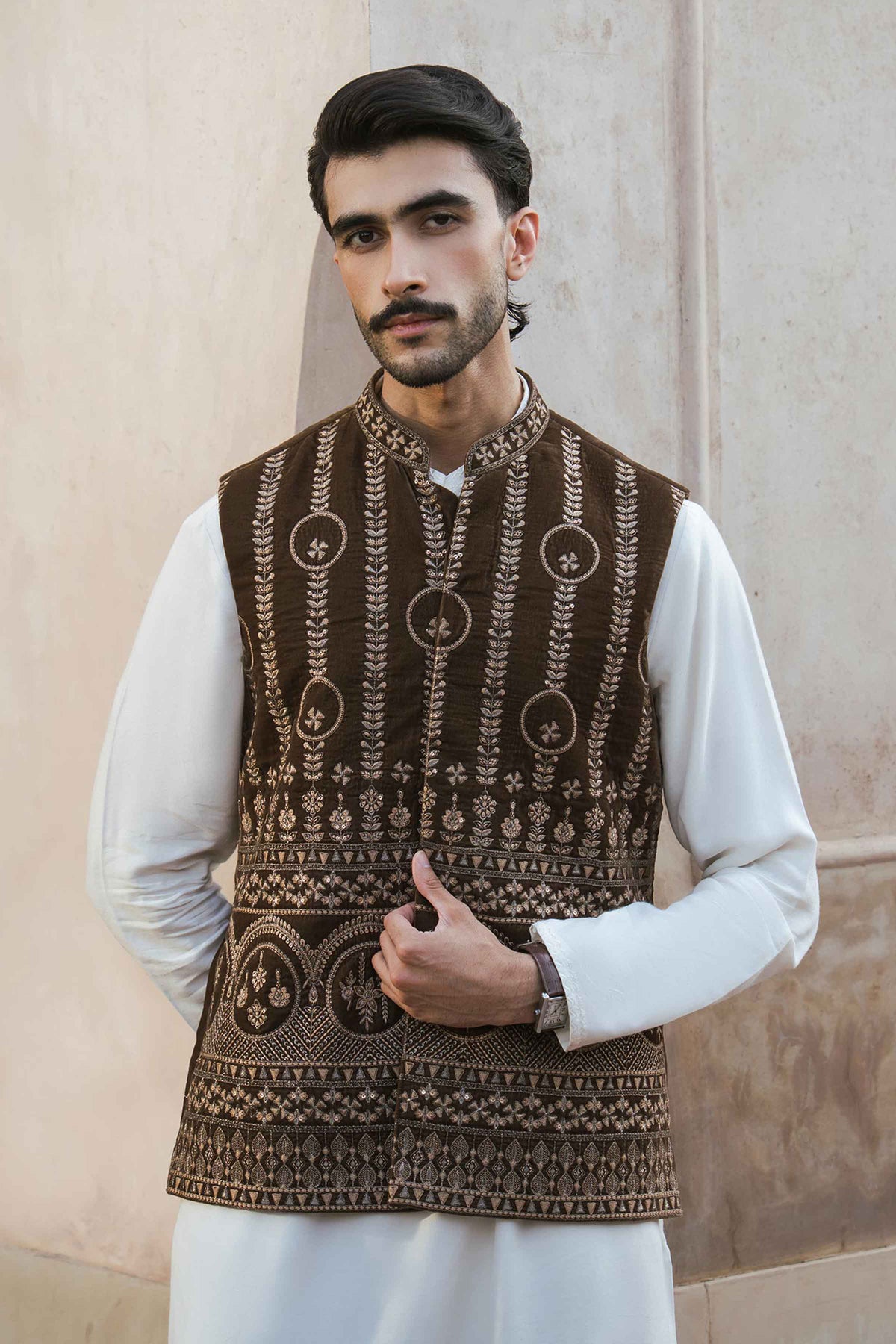 Embroidered Waistcoat - ST1WE-NAQ26WV1-3  for Women - Pret Collection | Nishat | Shop Online