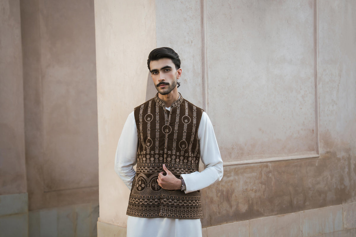 Embroidered Waistcoat - ST1WE-NAQ26WV1-3  for Women - Pret Collection | Nishat | Shop Online