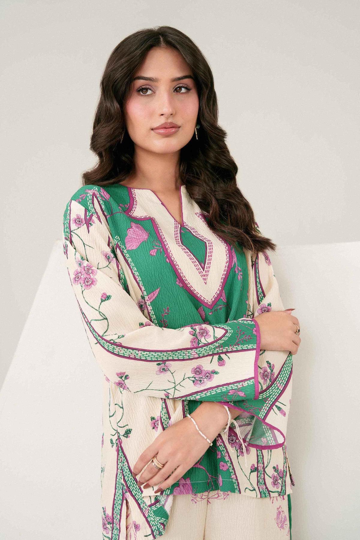 2 Piece - Printed Suit - ST2JS-AURA26WV1-6 for Women - Pret Collection | Nishat | Shop Online