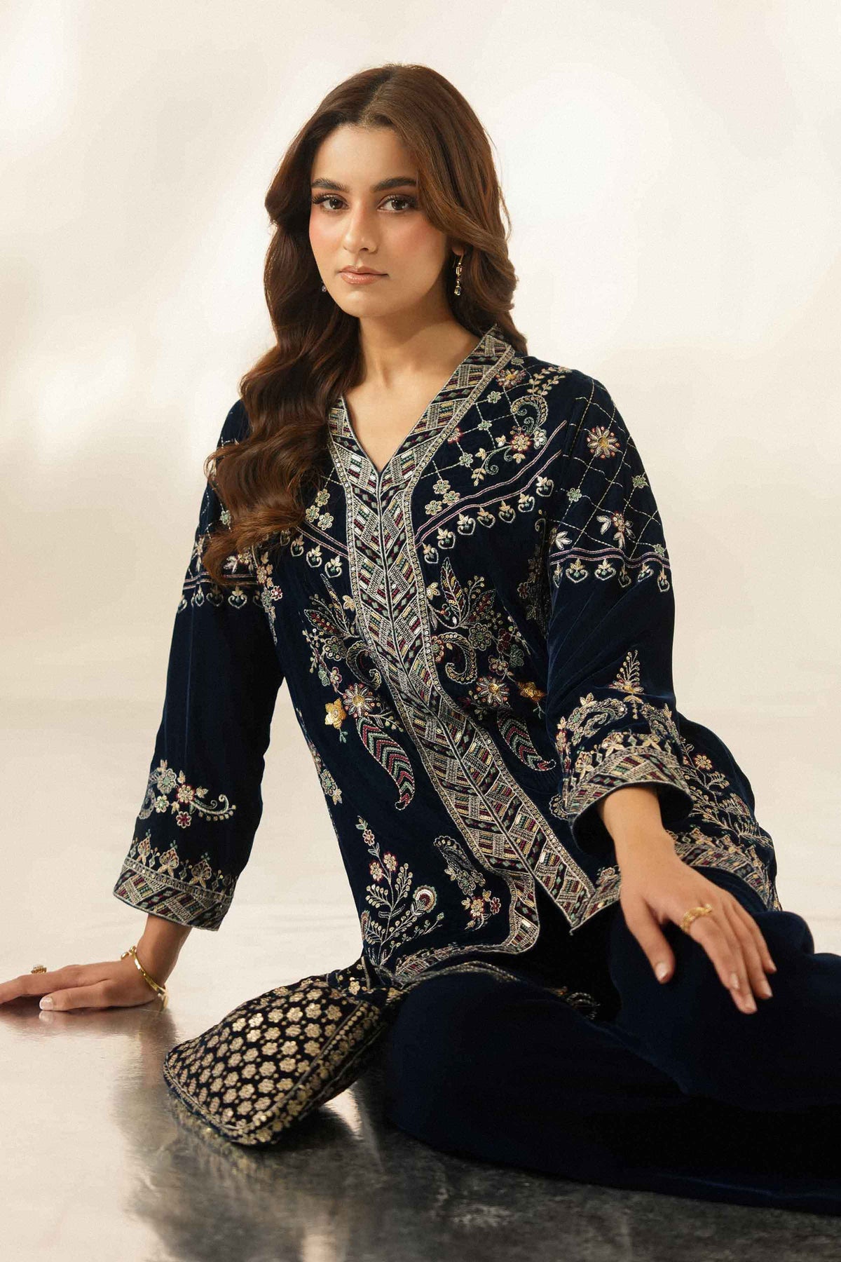 2 Piece - Embroidered Suit - ST2JTE-LUXE26WV1-1 for Women - Pret Collection | Nishat | Shop Online 