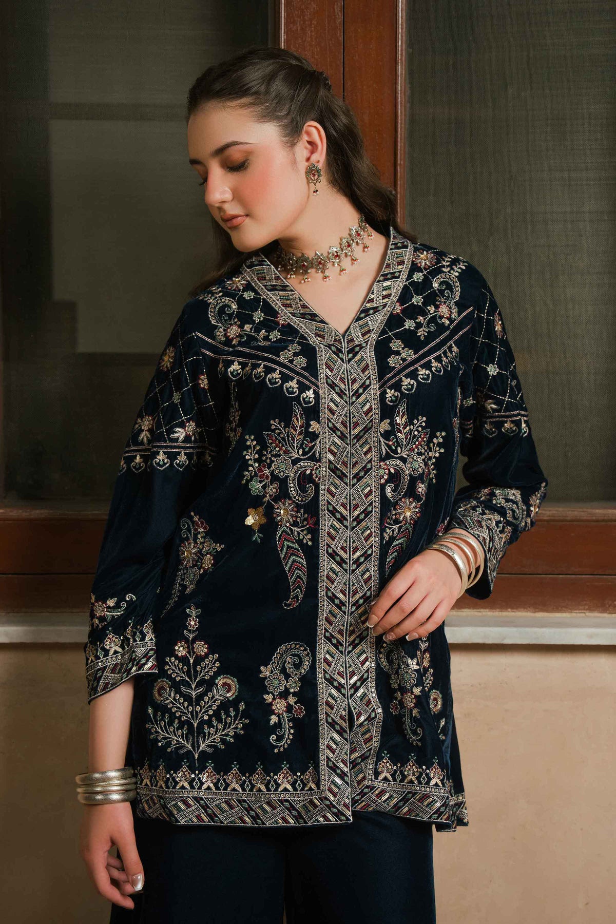 2 Piece - Embroidered Suit - ST2JTE-LUXE26WV1-1