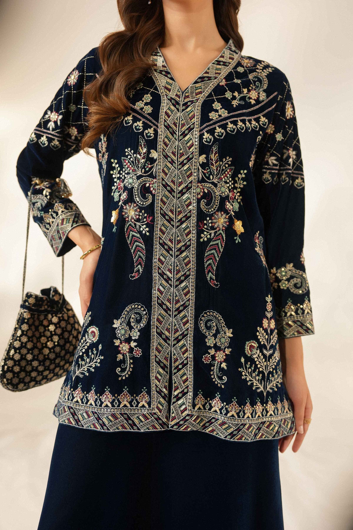 2 Piece - Embroidered Suit - ST2JTE-LUXE26WV1-1 for Women - Pret Collection | Nishat | Shop Online 