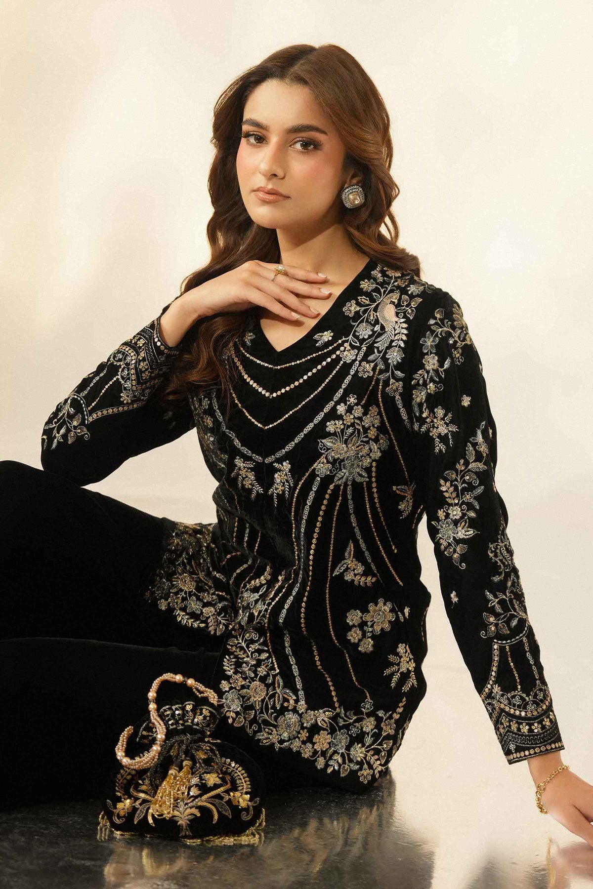 2 Piece - Embroidered Suit - ST2JTE-LUXE26WV1-2 for Women - Pret Collection | Nishat | Shop Online 